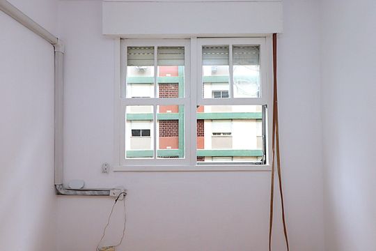 Janela da Sala de apartamento à venda com 1 quarto, 47m² em Jardim Botânico, Porto Alegre