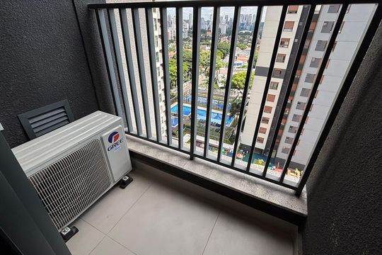 Varanda do Studio de kitnet/studio à venda com 1 quarto, 23m² em Campo Belo, São Paulo