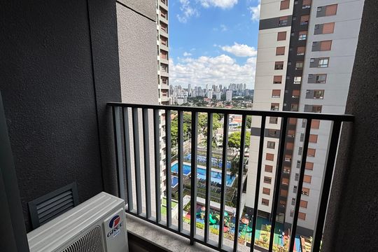 Varanda do Studio de kitnet/studio à venda com 1 quarto, 23m² em Campo Belo, São Paulo