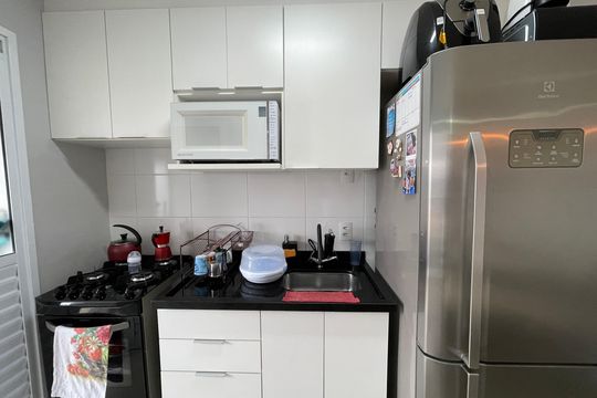 Cozinha de apartamento à venda com 2 quartos, 41m² em Butantã, São Paulo
