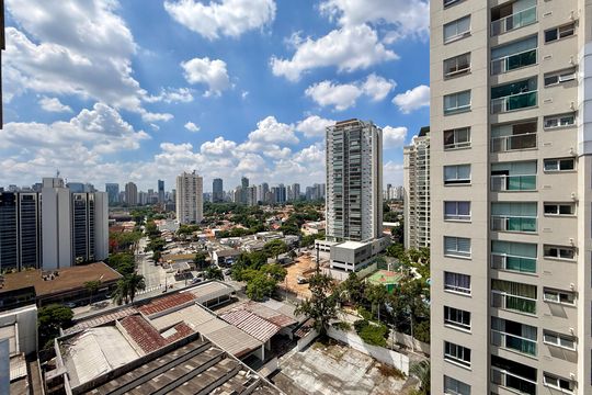 Vista  de kitnet/studio para alugar com 0 quarto, 25m² em Vila Cordeiro, São Paulo