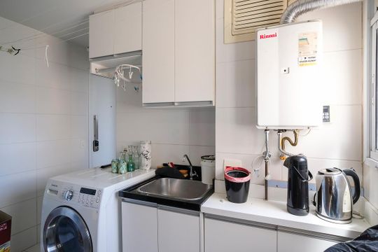 Área de serviço de apartamento para alugar com 3 quartos, 135m² em Cerâmica, São Caetano do Sul
