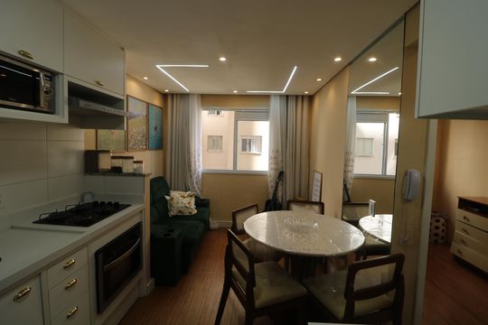 Cozinha de apartamento à venda com 2 quartos, 32m² em Vila Ema, São Paulo