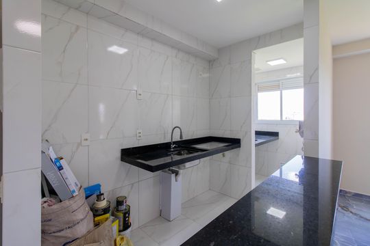 Cozinha de apartamento para alugar com 2 quartos, 44m² em Vila Bremen, Guarulhos