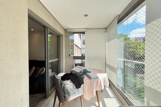 Varanda de apartamento à venda com 2 quartos, 64m² em Indianópolis, São Paulo