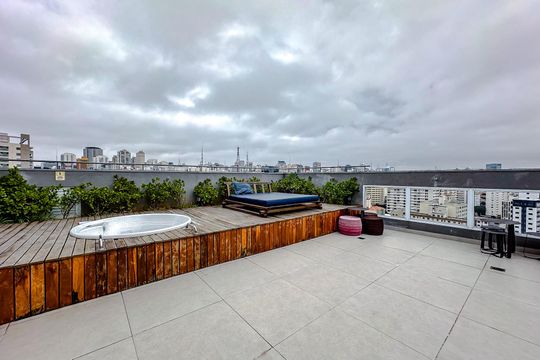 Área comum de kitnet/studio para alugar com 1 quarto, 27m² em Liberdade, São Paulo