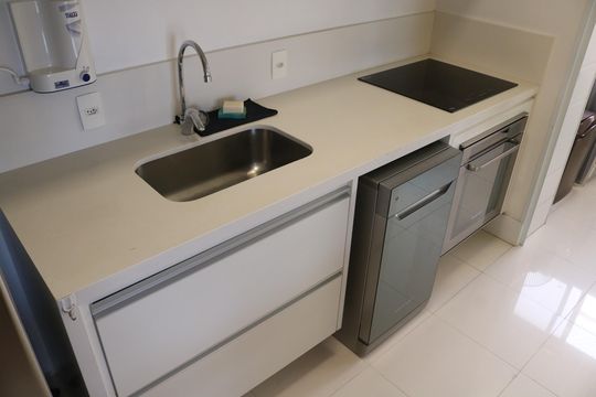 Cozinha de apartamento à venda com 2 quartos, 60m² em Barra Funda, São Paulo