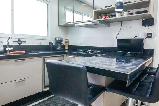 Cozinha de casa de condomínio à venda com 3 quartos, 165m² em Parque Assuncao, Taboão da Serra