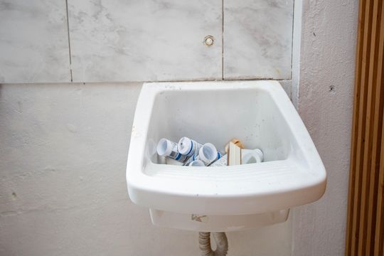 Área de Serviço de casa para alugar com 1 quarto, 20m² em Eldorado, Diadema