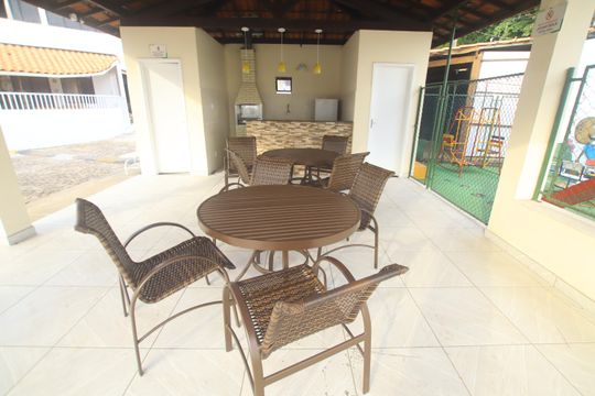 Área comum - Churrasqueira de casa de condomínio para alugar com 3 quartos, 135m² em Stella Maris, Salvador