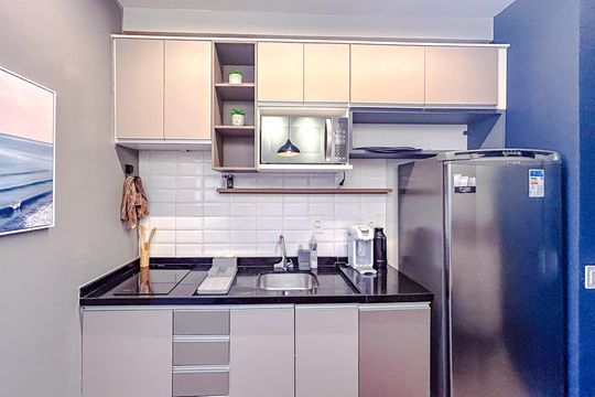 Cozinha - Armários de apartamento à venda com 1 quarto, 34m² em Tatuapé, São Paulo