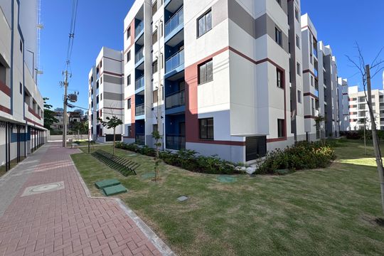 Fachada de apartamento à venda com 2 quartos, 48m² em Recreio dos Bandeirantes, Rio de Janeiro