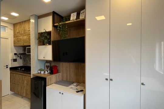 Studio de kitnet/studio para alugar com 1 quarto, 26m² em Boqueirão, Santos