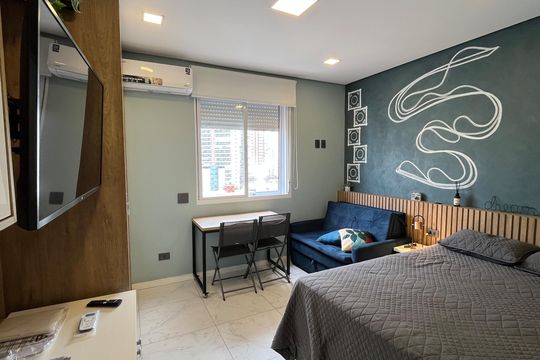 Studio de kitnet/studio para alugar com 1 quarto, 26m² em Boqueirão, Santos