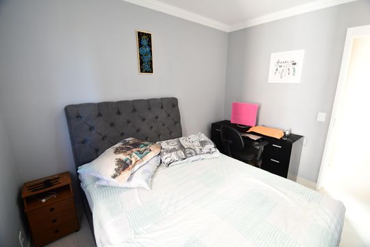 Quarto 2 de apartamento à venda com 2 quartos, 55m² em Jardim Samambaia, Campinas