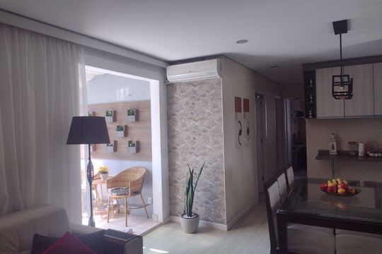 Sala de apartamento à venda com 3 quartos, 76m² em Vila Augusta, Guarulhos