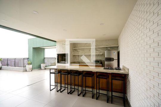 Área comum de kitnet/studio à venda com 1 quarto, 31m² em Chácara Seis de Outubro, São Paulo