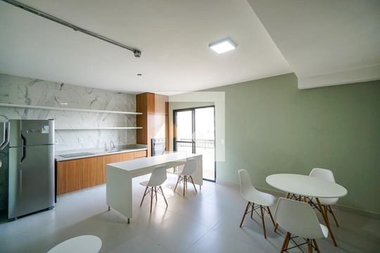 Área comum de kitnet/studio à venda com 1 quarto, 31m² em Chácara Seis de Outubro, São Paulo