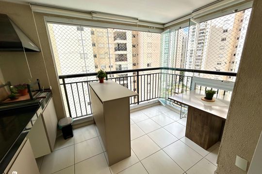 Varanda da Sala de apartamento para alugar com 2 quartos, 69m² em Jardim Flor da Montanha, Guarulhos