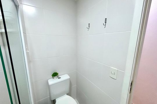Banheiro 1 de apartamento para alugar com 2 quartos, 69m² em Jardim Flor da Montanha, Guarulhos