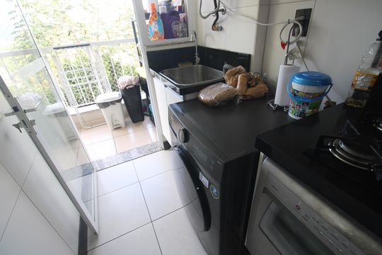 Área de serviço de apartamento à venda com 2 quartos, 67m² em Taquara, Rio de Janeiro
