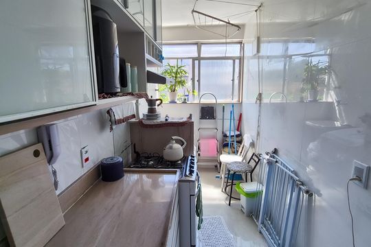 Cozinha e Área de Serviço de apartamento à venda com 2 quartos, 66m² em Vaz Lobo, Rio de Janeiro