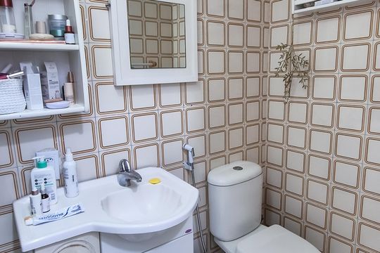 Banheiro  de apartamento à venda com 2 quartos, 66m² em Vaz Lobo, Rio de Janeiro