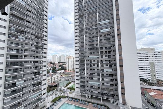 Sacada de kitnet/studio para alugar com 1 quarto, 30m² em Quarta Parada, São Paulo