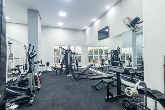 Área comum - Academia de apartamento para alugar com 1 quarto, 32m² em Centro, Curitiba