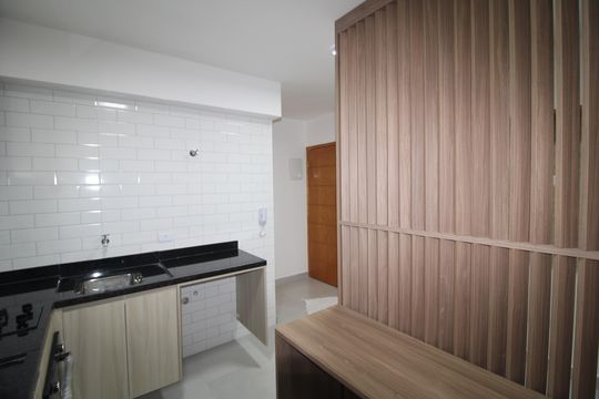 Sala / Cozinha de kitnet/studio para alugar com 1 quarto, 27m² em Santana, São Paulo