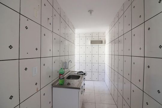 Cozinha e Área de Serviço de apartamento à venda com 2 quartos, 48m² em Cooperativa, São Bernardo do Campo