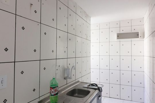 Cozinha e Área de Serviço de apartamento à venda com 2 quartos, 48m² em Cooperativa, São Bernardo do Campo