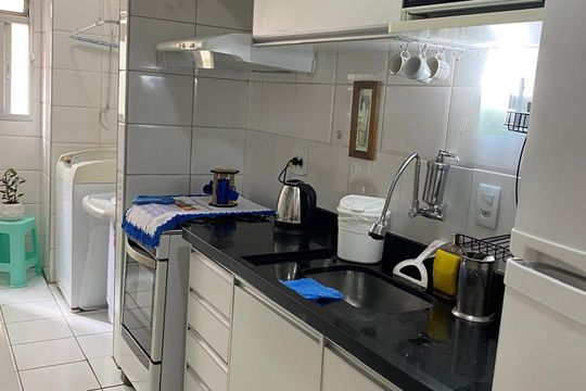 Cozinha de apartamento à venda com 3 quartos, 67m² em Jardim Jaqueline, São Paulo