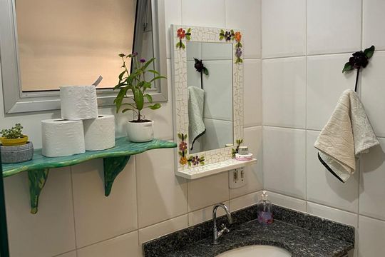Banheiro de apartamento à venda com 3 quartos, 67m² em Jardim Jaqueline, São Paulo