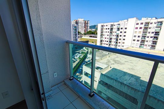 Varanda de apartamento à venda com 2 quartos, 50m² em Pechincha, Rio de Janeiro