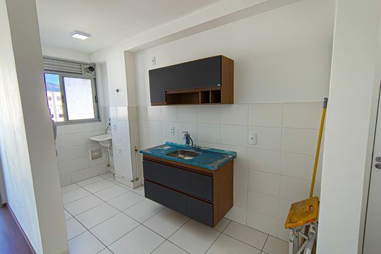 Cozinha de apartamento à venda com 2 quartos, 50m² em Pechincha, Rio de Janeiro