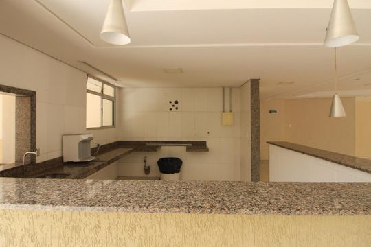 Área comum - Salão de festas de apartamento à venda com 3 quartos, 96m² em Castelo, Belo Horizonte