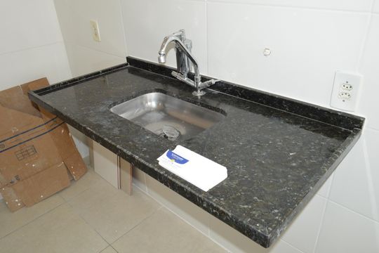 Cozinha de apartamento para alugar com 2 quartos, 50m² em Parque Ribeirao Preto, Ribeirão Preto