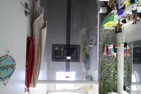 Banheiro de apartamento para alugar com 2 quartos, 44m² em Jardim Suina, Taboão da Serra