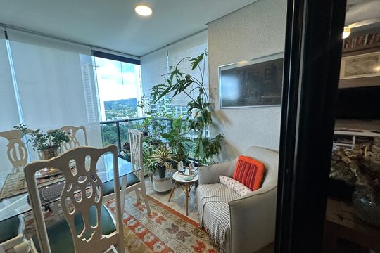 Varanda da Sala de apartamento para alugar com 2 quartos, 112m² em Empresarial 18 do Forte, Barueri