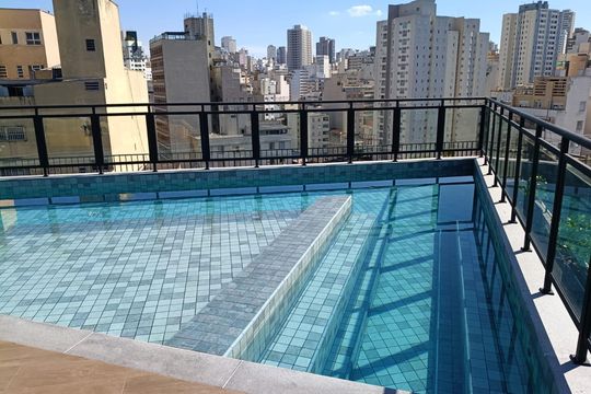 Piscina de apartamento à venda com 1 quarto, 24m² em Campos Elíseos, São Paulo