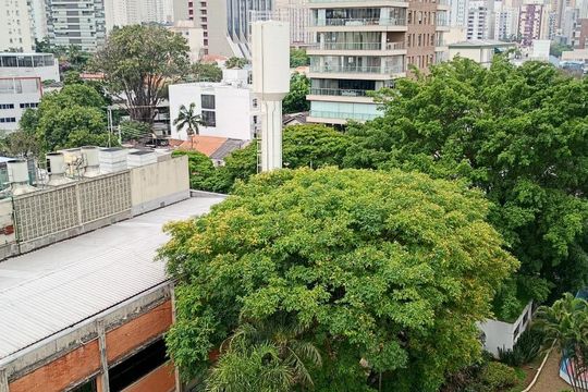 Vista da varanda de kitnet/studio à venda com 1 quarto, 43m² em Paraíso, São Paulo