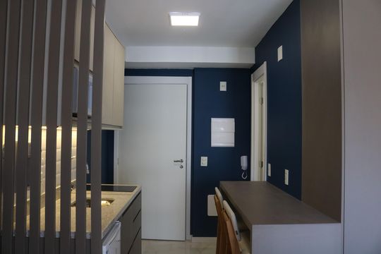 Cozinha de kitnet/studio para alugar com 1 quarto, 22m² em Perdizes, São Paulo