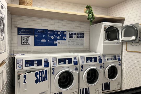 Lavanderia de kitnet/studio para alugar com 1 quarto, 22m² em Perdizes, São Paulo