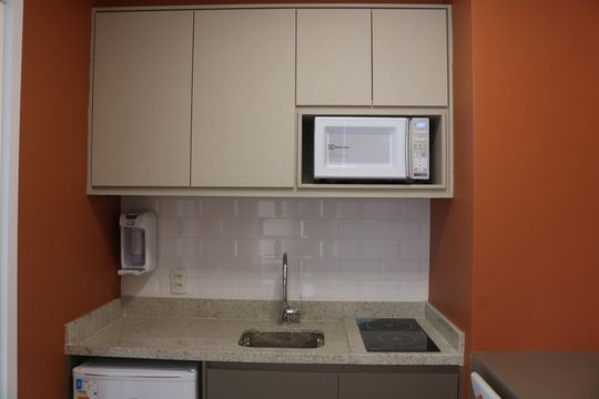 Cozinha de kitnet/studio à venda com 1 quarto, 22m² em Perdizes, São Paulo