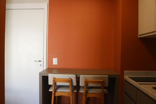 Cozinha de kitnet/studio à venda com 1 quarto, 22m² em Perdizes, São Paulo