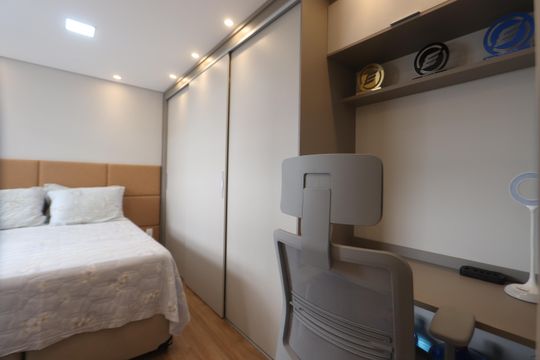 Suíte de apartamento à venda com 2 quartos, 50m² em Vila Metalúrgica, São Paulo