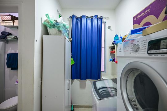 Área de Serviço  de apartamento à venda com 1 quarto, 32m² em Parque Regina, São Paulo