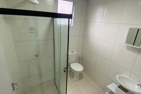 Banheiro de apartamento para alugar com 1 quarto, 35m² em Usina Piratininga, São Paulo