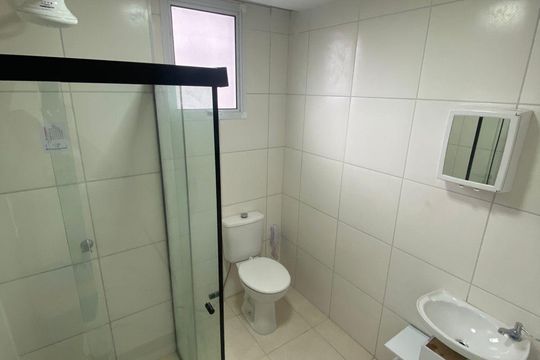 Banheiro de apartamento para alugar com 1 quarto, 35m² em Usina Piratininga, São Paulo